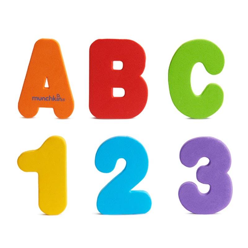 احرف وارقام 26 حرف و10 أرقام للأطفال منشكين Munchkin Learn Bath Letters & Numbers