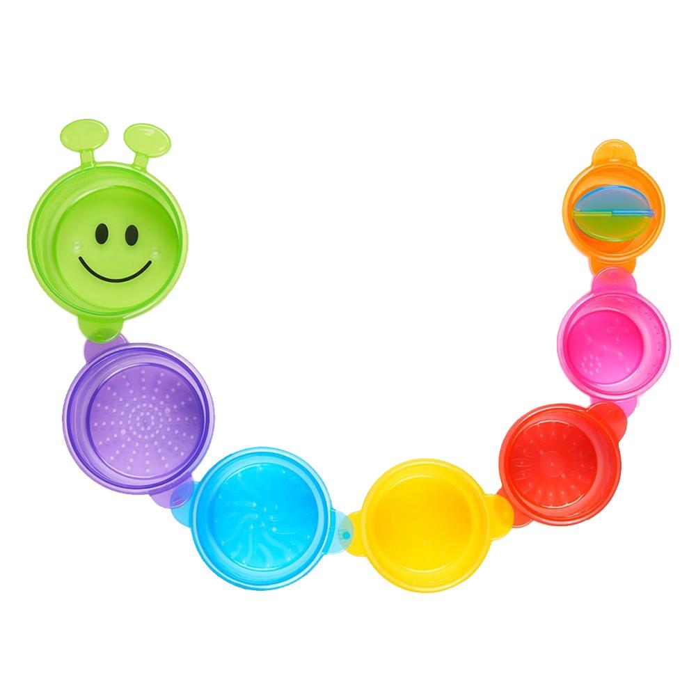 لعبة الدودة للاستحمام للأطفال اخضر منشكين Munchkin Caterpillar Spillers