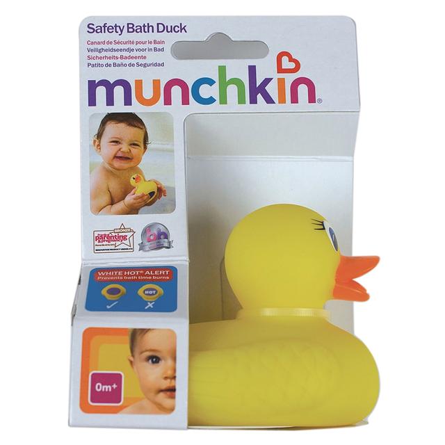 لعبة حمام بطة للأطفال بقرص أمان ملون ذكي مونشكين White Hot Safety Bath Duck - Munchkin - SW1hZ2U6NjU4NjY0