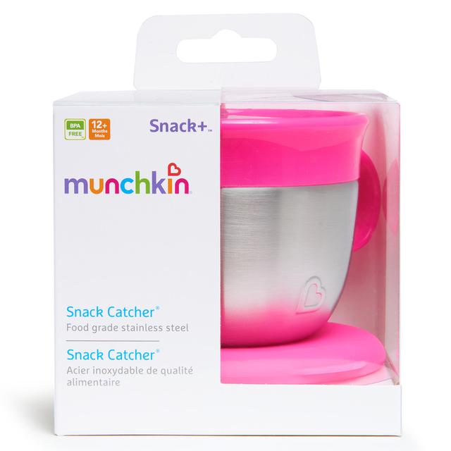 Munchkin - Stainless Steel Snack Catcher 9oz - Pink - SW1hZ2U6NjU4ODkz