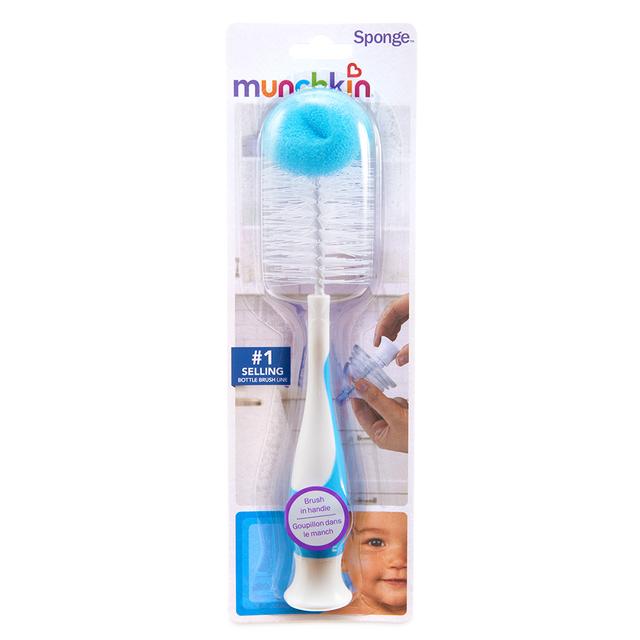 Munchkin - Sponge Bottle Brush - Blue - SW1hZ2U6NjU5Mjg0
