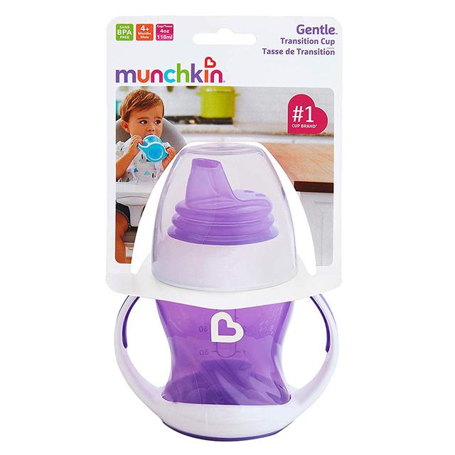 كوب الاطفال بدل الرضاعه سعة 4 أونصة مع غطاء نهدي منشكين Munchkin Gentle Transition Cup - SW1hZ2U6NjU5NDg2