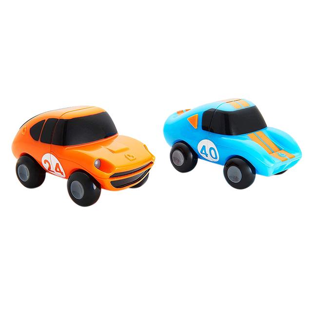 سيارات العاب اطفال مغناطيسية عدد 2 أزرق وبرتقالي منشكين Munchkin Magnet Motors Mix & Match Cars - SW1hZ2U6NjU5NTA2