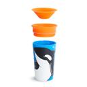 كوب شرب للأطفال الصغار شكل حوت 9 أونصة مونشكين Miracle 360 WildLove Sippy Cup 1pc 9oz - Orca - Munchkin - SW1hZ2U6NjU5NjEy