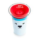 كوب شرب للأطفال الصغار شكل دب قطبي 9 أونصة مونشكين Miracle 360 WildLove Sippy Cup 1pc 9oz - Bolar Bear - Munchkin - SW1hZ2U6NjU5NjIx