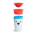 كوب شرب للأطفال الصغار شكل دب قطبي 9 أونصة مونشكين Miracle 360 WildLove Sippy Cup 1pc 9oz - Bolar Bear - Munchkin - SW1hZ2U6NjU5NjIz