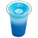 كوب شرب للأطفال الصغار 9 أونصة متغير اللون أزرق Miracle 360 Degree Sippy Cup 9Oz - Blue - Munchkin - SW1hZ2U6NjYwMDc1