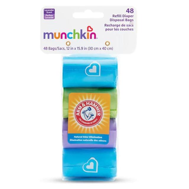 اكياس قمامة لسلة فوط الاطفال 4 اكياس منشكين Munchkin Arm & Hammer Diaper Disposal Bags - SW1hZ2U6NjYwNDU5