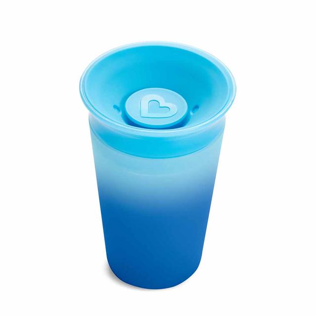 كوب شرب للأطفال الصغار 9 أونصة متغير اللون أزرق Miracle 360 Color Changing Cup 9oz 1pk - Blue - Munchkin - SW1hZ2U6NjYwNjU5