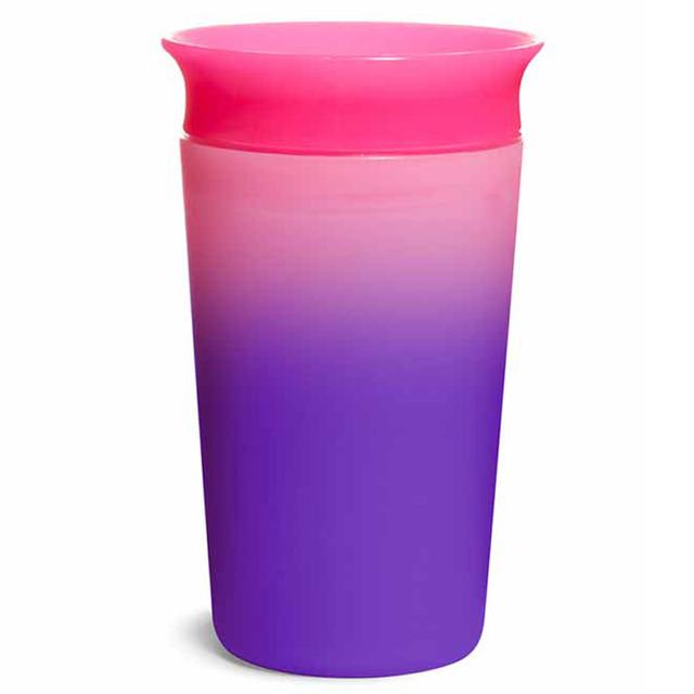 كوب شرب للأطفال الصغار 9 أونصة متغير اللون زهري Miracle 360 Color Changing Cup 9oz 1pk - Pink - Munchkin - SW1hZ2U6NjYwNjcw