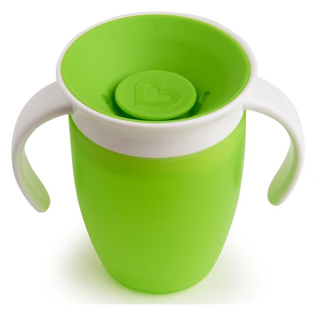 كوب التدريب على الشرب للأطفال الصغار أخضر Miracle 360 Non Spill Trainer Cup 7oz - Green - Munchkin - SW1hZ2U6NjYwNzEx