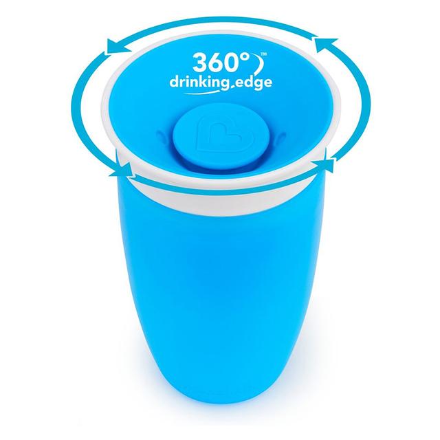 كوب شرب للأطفال الصغار أزرق مونشكين Miracle 360 Sippy Cup 10oz – Blue - SW1hZ2U6NjYwNzMy