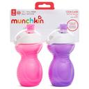 أكواب شرب مع فوهة للأطفال الصغار 9 أونصة 2 قطعة زهري و بنفسجي Pack of 2 Click Lock Bite Proof Sippy Cup 9oz - Pink Purple - Munchkin - SW1hZ2U6NjYwODUx