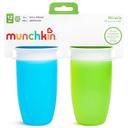 أكواب شرب للأطفال الصغار 2 كوب أخضر و أزرق Miracle 360 Trainer Cup - Pack of 2 - 296ml - Green/Blue - Munchkin - SW1hZ2U6NjYxMDY3