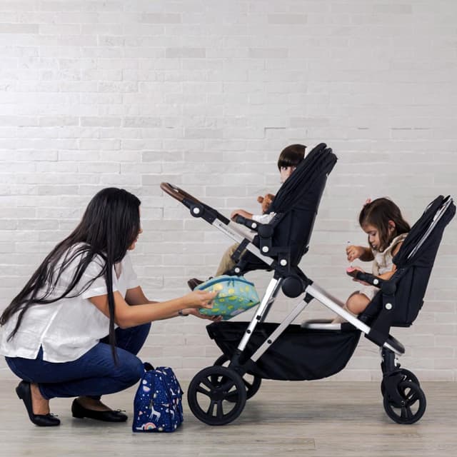 عربة اطفال مزدوجة بامبل آند بيرد رمادي bumble & bird dove double stroller grey