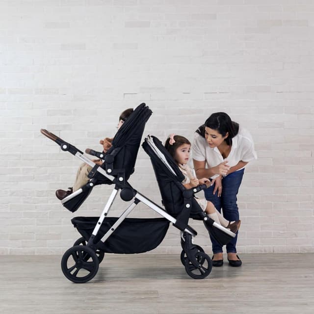 عربة اطفال مزدوجة بامبل آند بيرد رمادي bumble & bird dove double stroller grey