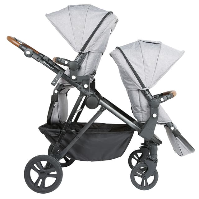 عربة اطفال مزدوجة بامبل آند بيرد رمادي bumble & bird dove double stroller grey