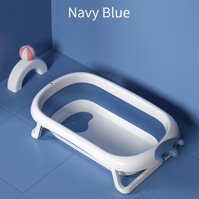 حوض استحمام للأطفال قابل للطي لون أزرق بامبل اند بيرد Foldable Bathtub Crown Style - Bumble & Bird - SW1hZ2U6NjYxNTc2