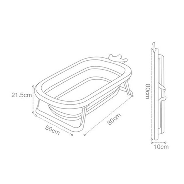 حوض استحمام للأطفال قابل للطي لون أزرق بامبل اند بيرد Foldable Bathtub Crown Style - Bumble & Bird - SW1hZ2U6NjYxNTc4