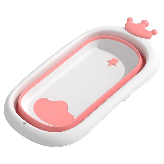 حوض استحمام للأطفال قابل للطي لون زهر بامبل اند بيرد Foldable Bathtub Crown Style - Bumble & Bird - SW1hZ2U6NjYxNTgz