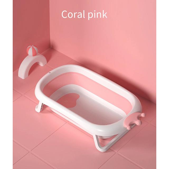 حوض استحمام للأطفال قابل للطي لون زهر بامبل اند بيرد Foldable Bathtub Crown Style - Bumble & Bird - SW1hZ2U6NjYxNjE1