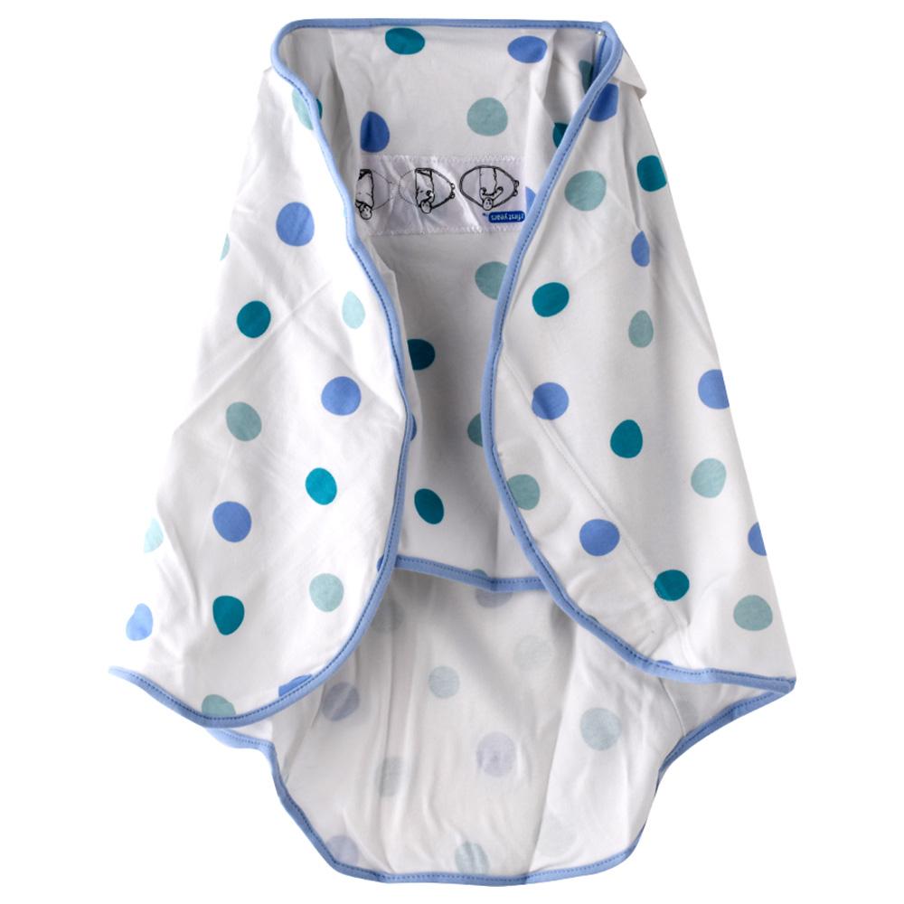  قماط الاطفال - أزرق The First Year - Baby Easy Wrap Swaddler