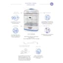 جهاز  تعقيم الرضاعات شيكو بمقبس بريطاني Chicco 2-in-1 Sterilnatural with UK Plug