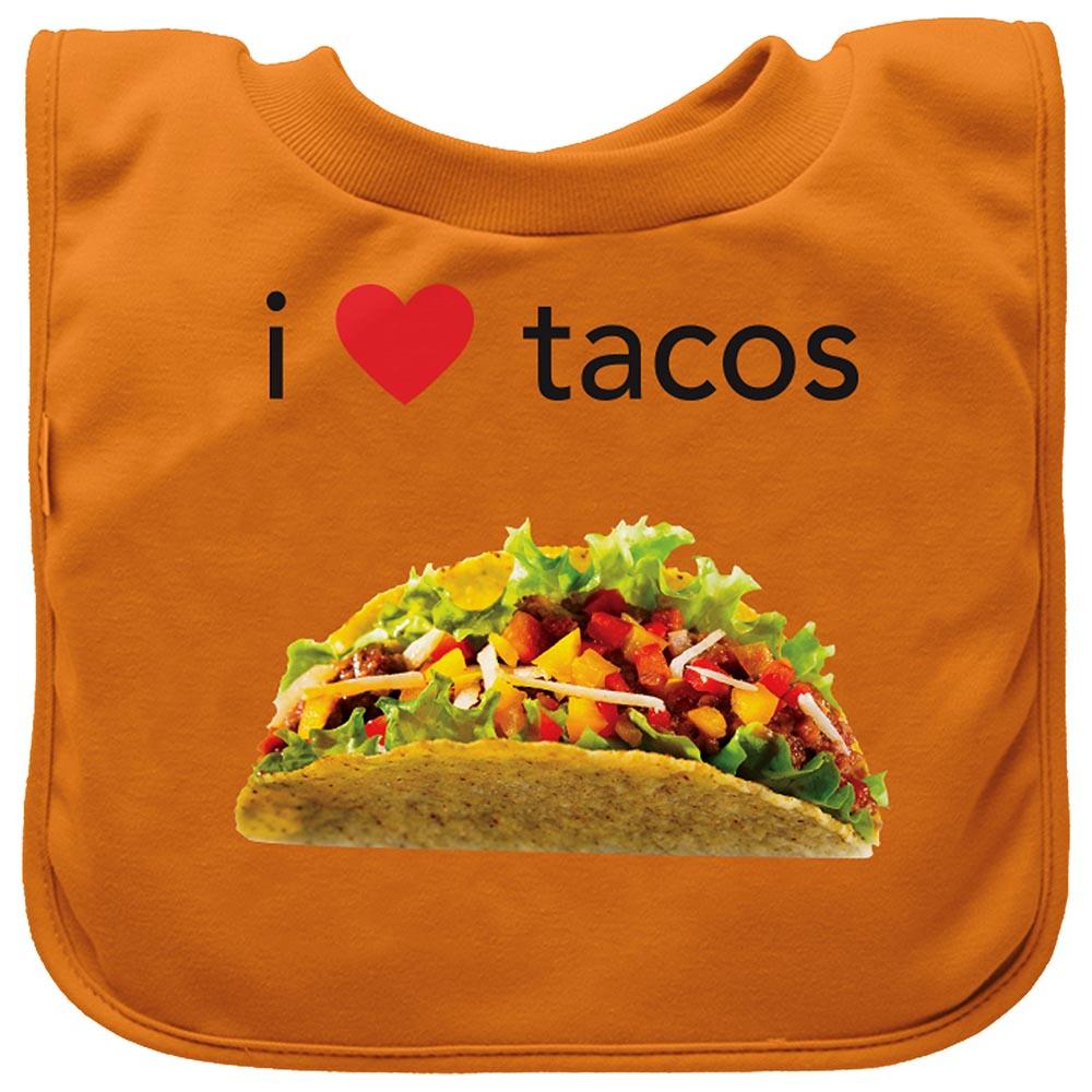 Green Sprouts - Pull-Over Food Bib Orange Tacos