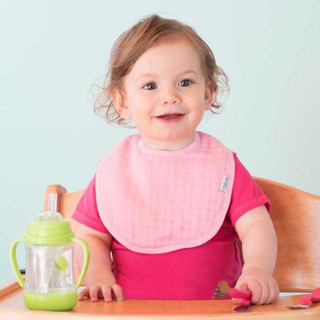 مريلة أطفال قطن 5 قطع Green Sprouts - Muslin Bibs Pack Of 5 - Pink - SW1hZ2U6NjQzNTQx