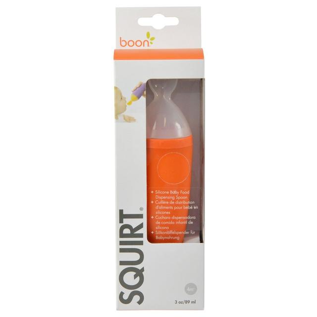 Tomy Boon Boon - Squirt Silicone Baby Food Dispensing Spoon - Orange - SW1hZ2U6NjYyMDkz