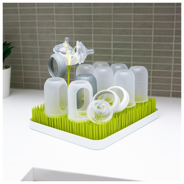 رف تجفيف رضاعات الأطفال على شكل عشب  Boon - Lawn Countertop Drying Rack - SW1hZ2U6NjYyMTI1