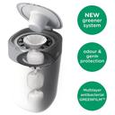 سلة حفاضات تومي تيبي مع اكياس للفوط حزمة 18 في 1 أبيض  Tommee Tippee Twist & Click Nappy Disposal Sangenic Bin - SW1hZ2U6NjY1MTE2