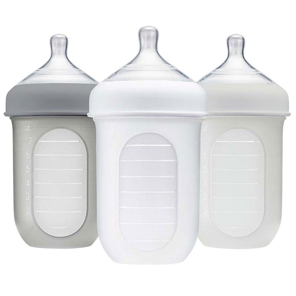 Tomy Boon Boon - Nursh 8oz Bottle Pack of 3 - Grey