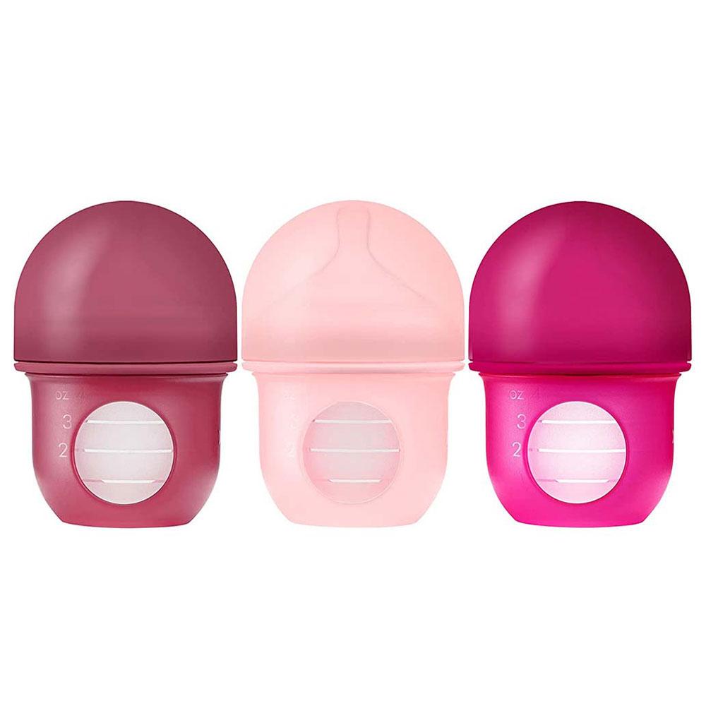 Tomy Boon Boon - Nursh 4oz Bottle Pack of 3 - Pink