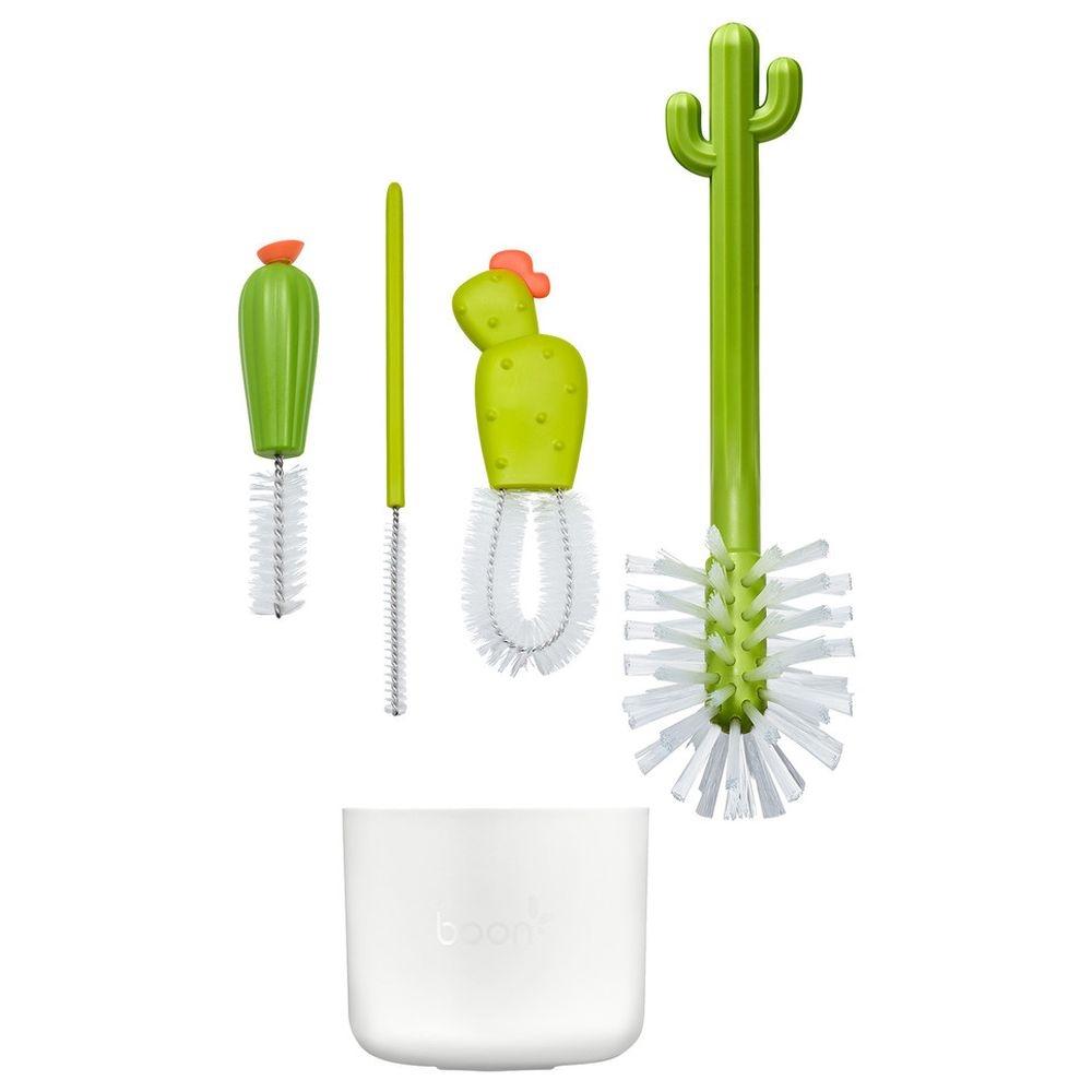 Tomy Boon Boon - Cacti Bottle Cleaning Brush 4pc-Set - Green
