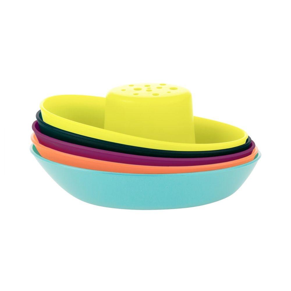 لعبة السفن للأطفال (لعبة حمام) عدد 5  Boon - Fleet Stacking Boats Bath Toy