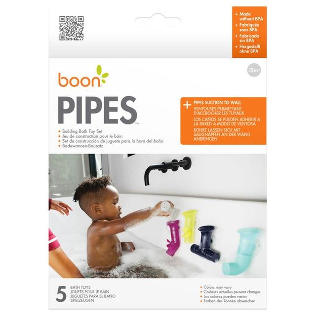 لعبة تركيب الأنابيب للأطفال 5 قطع - لعبة حمام Boon Pipes Building Bath Toy - SW1hZ2U6NjQzNDI5