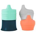 Tomy Boon Boon - Snug Stretchy Silicone Reusable Spout Lids with Containers - SW1hZ2U6NjQzNDQy