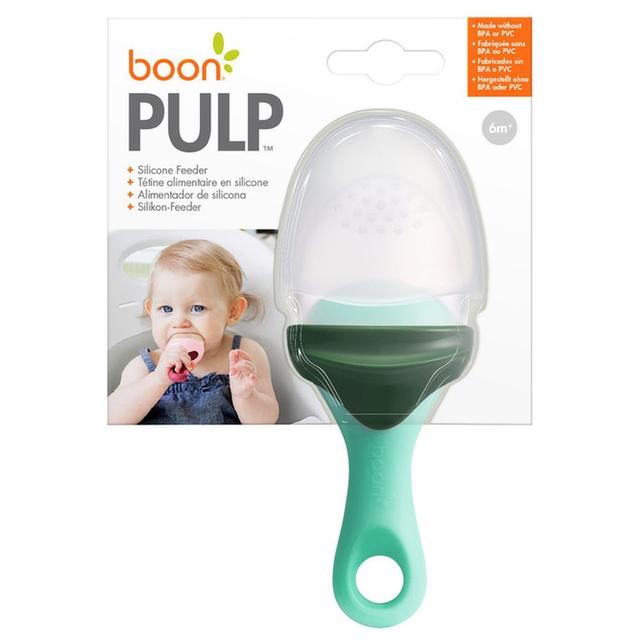 Tomy Boon Boon - Pulp Silicone Feeder - Green/Grey - SW1hZ2U6NjQzNDUz