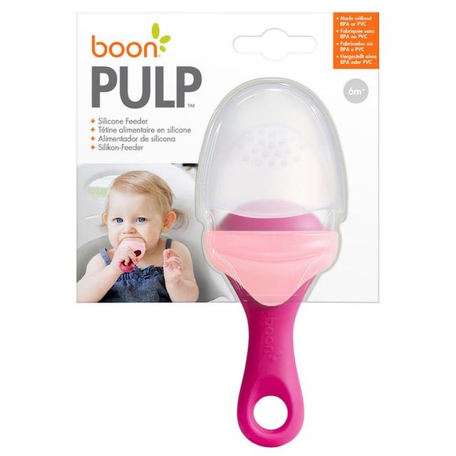 عضاضة فواكه للأطفال - زهري  Boon - Pulp Silicone Feeder - SW1hZ2U6NjYzMjc1