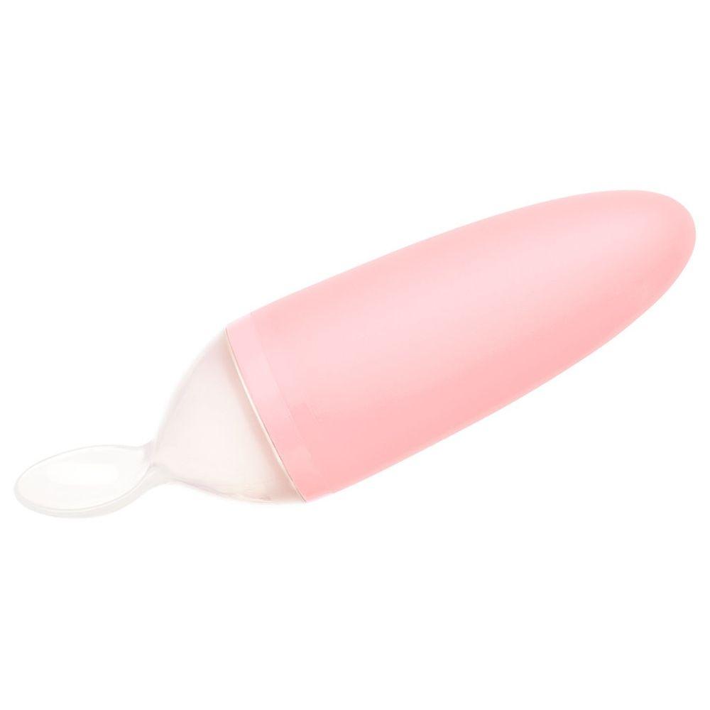 Tomy Boon Boon - Squirt Silicone Baby Food Dispensing Spoon - Light Pink