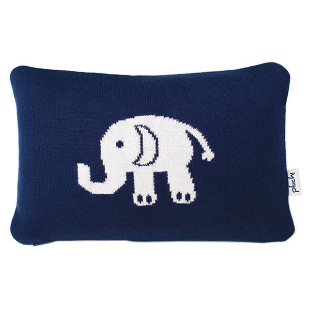 وسادة اطفال (مخدة بيبي) طبعة الفيل - أزرق و أبيض  Pluchi - Elephant Baby Pillows - SW1hZ2U6NjYzNDkw