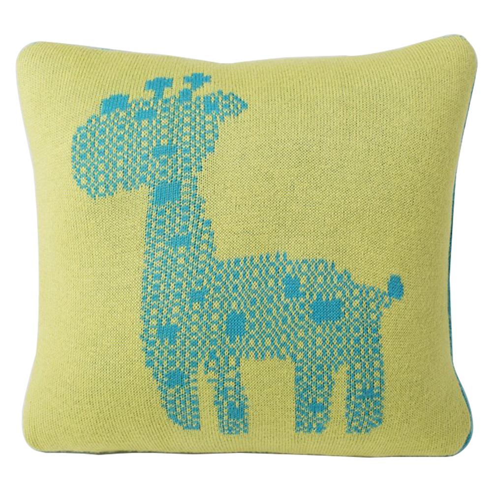 Pluchi - Giraffe Baby Pillows - Green & Blue