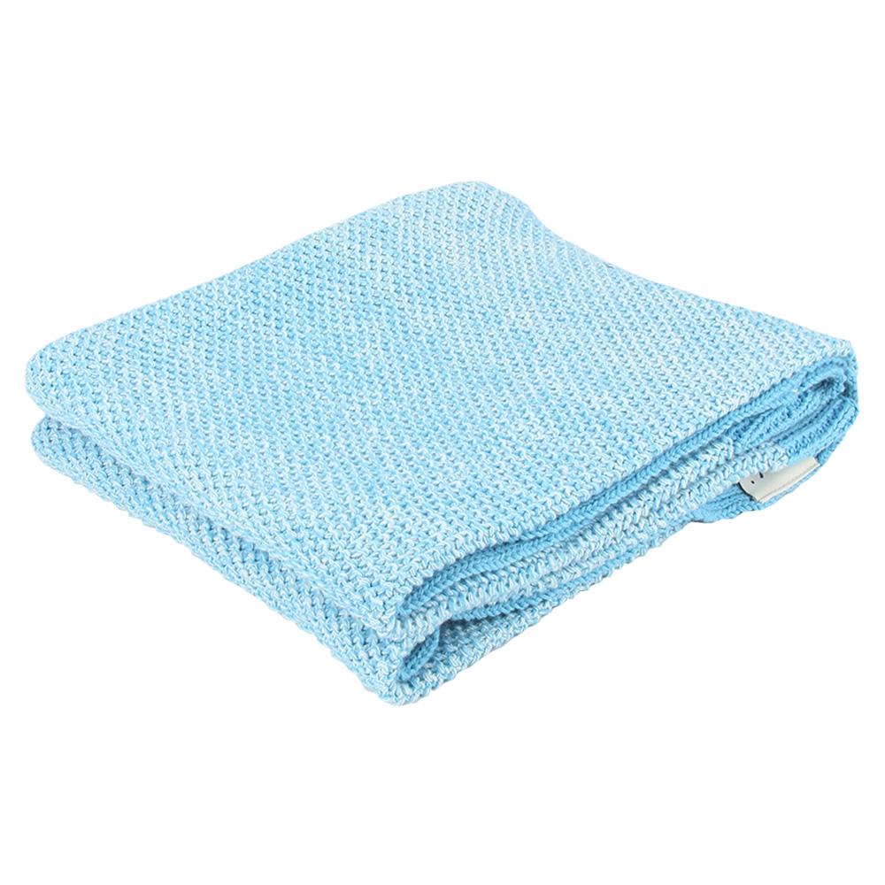 Pluchi - Noah Mini Blanket with Elephant Toy - Blue