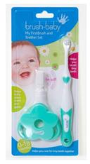 Brush Baby - My Firstbrush and Teether Set - Green - SW1hZ2U6NjY0OTM4