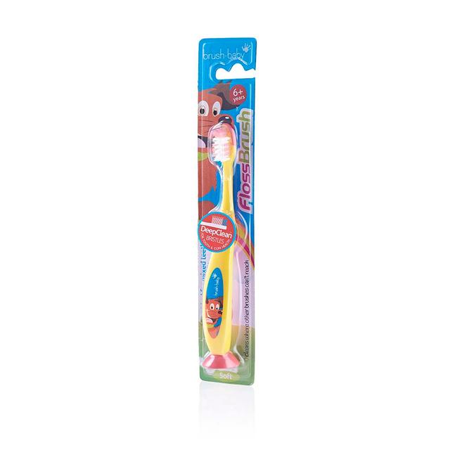 فرشاة أسنان للأطفال من عمر 6 سنوات أو أكبر  Brush Baby - FlossBrush - SW1hZ2U6NjY0OTc2