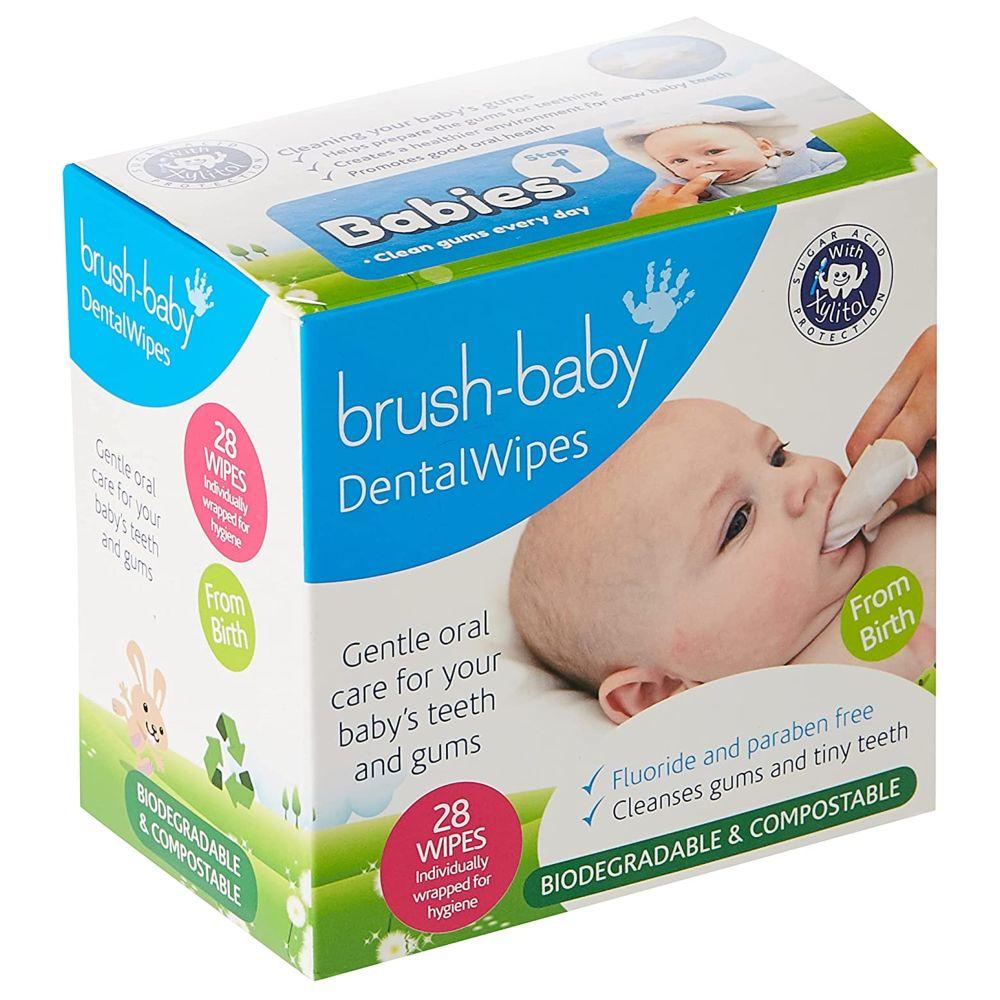 Brush Baby - Dental Wipes Biodegradable 28 Wipes