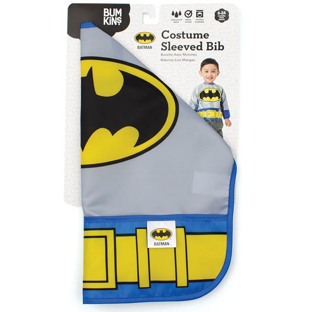 مريلة أطفال بأكمام – باتمان  Bumkins - Costume Sleeved Bib - SW1hZ2U6NjQzMDAy