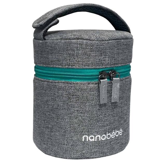 حقيبة رضاعات نانوبيبي Nanobebe Insulated Baby Bottle Travel Bag Grey - SW1hZ2U6NjQ1MjQx