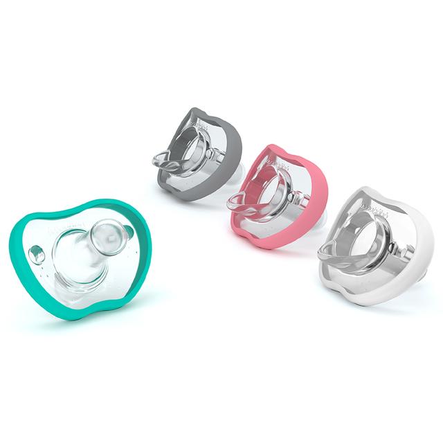 Nanobebe - Baby Flexy Pacifiers Pack Of 4 - Grey & Pink - SW1hZ2U6NjY2MDYy